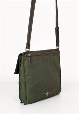 Vintage Prada Green Crossbody Bag | Bare Vintage | ASOS Marketplace