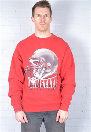 VINTAGE RED OHIO STATE COLLEGE SWEATSHIRT