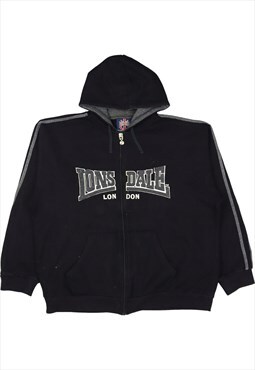Lonsdale London 90's Spellout Zip Up Hoodie XXLarge (2XL) Bl