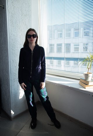 VINTAGE 80'S NAVY CORDUROY TOP