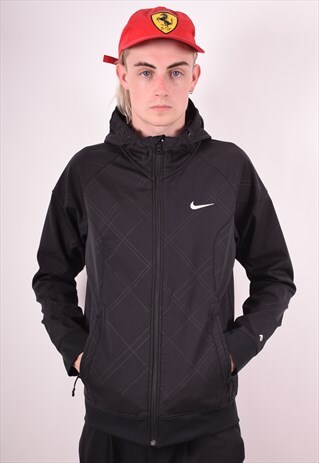 NIKE MENS VINTAGE JACKET MEDIUM BLACK 90S