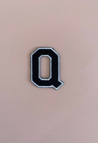 VARSITY LETTER IRON OR SEW ON PATCH - Q