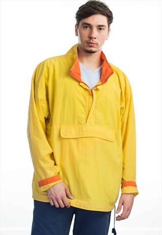 VINTAGE 1/4 ZIP WINDBREAKER JACKET 90S XL 10.7