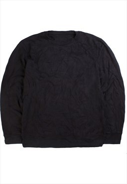 Vintage  Vintage Sweatshirt Plain Crewneck Heavyweight Black