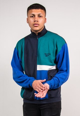 VINTAGE 90S REEBOK QUARTER ZIP SWEATSHIRT