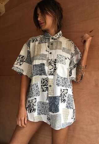 OVERSIZED RETRO 90S 80S VINTAGE UNISEX FESTIVAL SHIRT