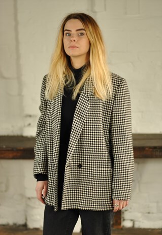 80'S CHECKED BLAZER