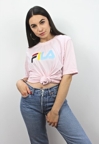 90'S RETRO PINK PASTEL SPELL-OUT T-SHIRT
