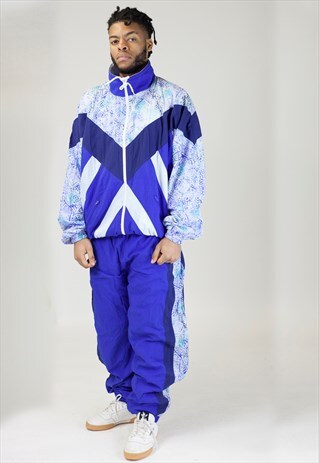 VINTAGE 90'S BLUE SHELL TRACKSUIT