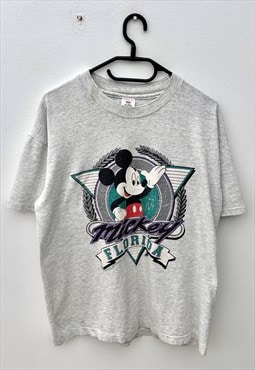 Vintage Mickey Mouse Florida grey Disney T-shirt medium 