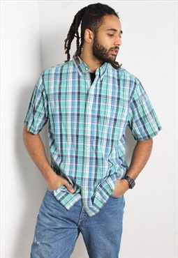 Vintage Chaps Ralph Lauren Short Sleeve Check Shirt Multi