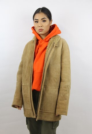 VINTAGE 90'S SUEDE LINED WINTER COAT
