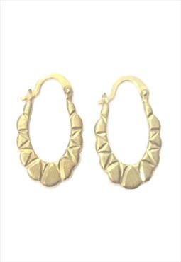 Mini Ratchet Gold Earrings