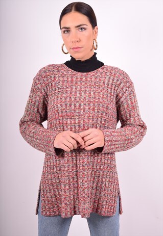 WOMENS VINTAGE JUMPER SWEATER LARGE MULTI 90'S