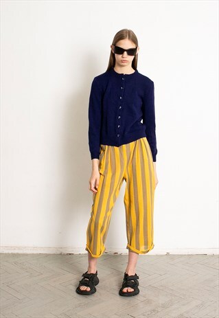 VINTAGE 90S KNIT CARDIGAN NAVY