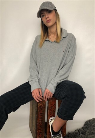 VINTAGE 90S TOMMY HILFIGER LONG SLEEVE POLO RUGBY SHIRT