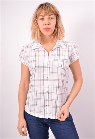 VINTAGE FJALL RAVEN SHIRT CHECK WHITE