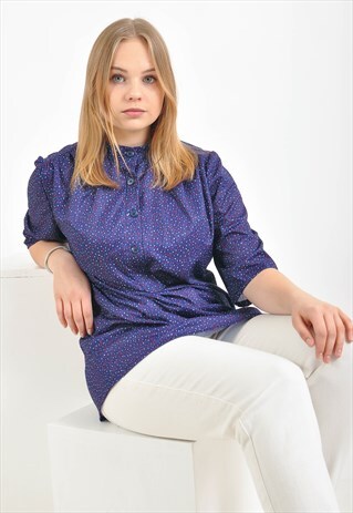 VINTAGE 80'S BLOUSE IN PURPLE