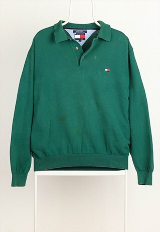 VINTAGE TOMMY HILFIGER 1/4 BUTTONS SWEATSHIRT