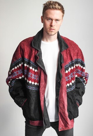 VINTAGE OVERSIZED AZTEC FESTIVAL JACKET