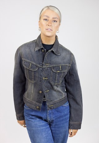 VINTAGE 90'S LEE GREY DENIM JACKET