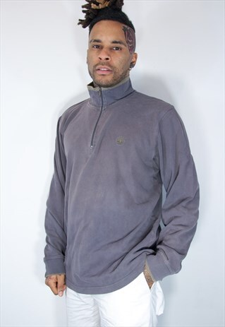 TIMBERLAND EMBROIDED 1/4 ZIP SWEATSHIRT