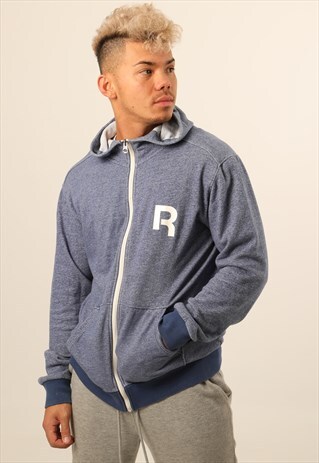 VINTAGE REEBOK ZIPPED PRINT SWEATSHIRT