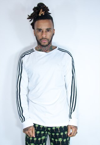VINTAGE AIDDAS THIN EMBROIDED SWEATSHIRT