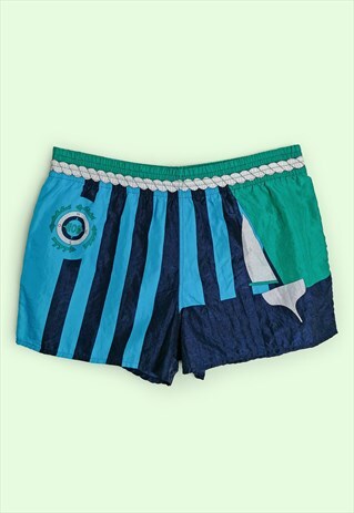 HOM Vintage 80's 90's Swim Trunks Bathing Shorts Swimwear
