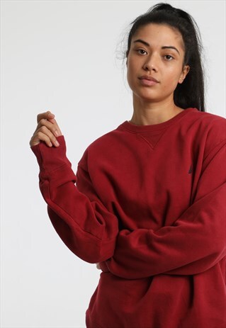 90S NAUTICA EMBROIDERED LOGO SWEATSHIRT