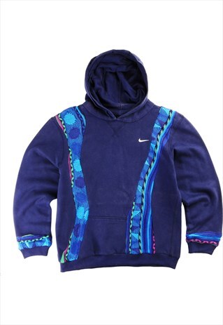 REWORK Nike COOGI 90's Swoosh Single Stitch Hoodie Men's Sma