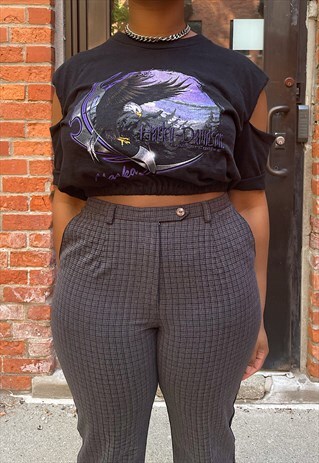 VINTAGE 90S RE-WORKED HARLEY DAVIDSON CROP TOP (S-XL)