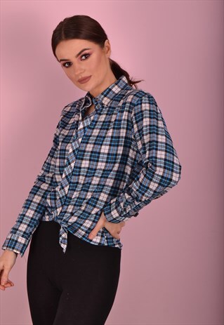 BLUE CHECK FLANNEL SHIRT GRS1171