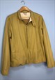 Nike Jacket Mustard Yellow Mesh Lined Zip