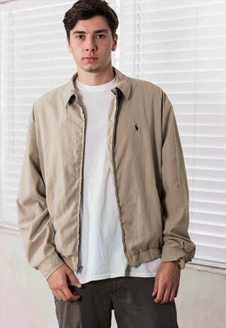 VINTAGE RALPH LAUREN HARRINGTON JACKET LOGO 90S XL 21.2