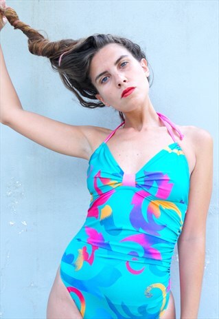 VINTAGE FLORAL SWIMSUIT