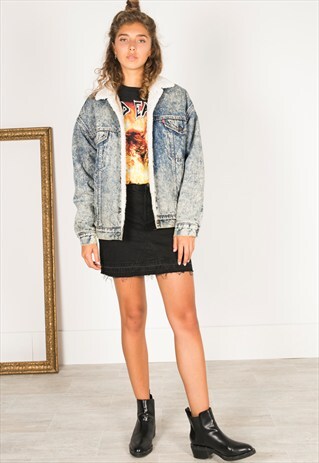 VINTAGE 80S LEVIS WINTER SHEEPSKIN JACKET / R1200C441
