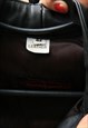80S BLACK LEATHER MOTORCYCLE LEATHER VEST SIZE SMALL 4717