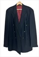 YVES SAINT LAURENT VINTAGE NAVY BLUE BLAZER FOR MEN. SIZE XL