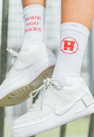 YOUR EGO SUCKS WHITE SOCKS