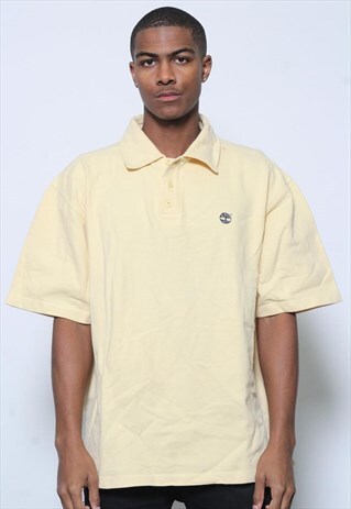 VINTAGE TIMBERLAND POLO SHIRT YELLOW