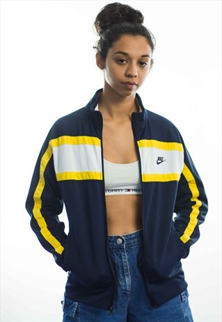 VINTAGE NIKE LOGO TRACK JACKET 90S L 12.7