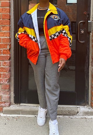 VINTAGE 90S OVERSIZED NASCAR TIDE ANNIVERSARY RACING JACKET