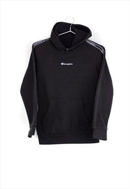 Vintage Champion Hoodie in Black XS