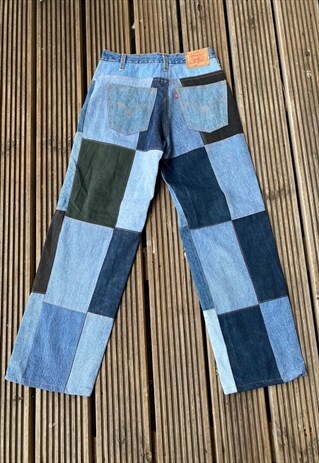 REWORKED PATCHWORK JEANS