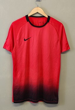 Vintage Nike Dri Fit Training T Shirt Red Short Sleeve 90s