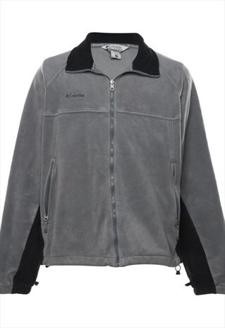 BEYOND RETRO VINTAGE GREY & BLACK COLUMBIA FLEECE- XL