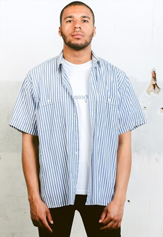 VINTAGE STRIPE PATTERN SHIRT
