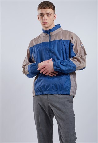 VINTAGE 1/4 ZIP WINDBREAKER JACKET