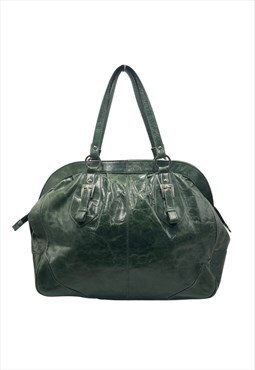 Vintage Marta Ponti Large Genuine Leather Tote Bag